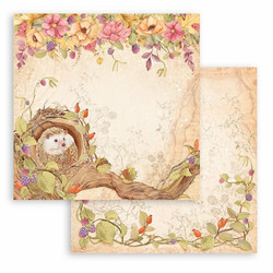 Stamperia Woodland skräppipaperi Hedgehog