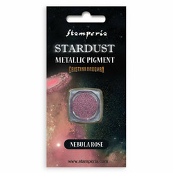 Stamperia Stardust Metallic Pigment -jauhe, sävy Nebula Rose
