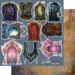 Alchemy of Art skräppipaperi Legends of the Magic School, Doors