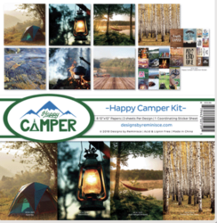 Reminisce Happy Camper -paperipakkaus 12