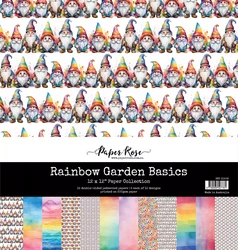 Paper Rose Studio paperipakkaus Rainbow Garden Basics, 12 