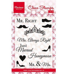 Marianne Design leimasinsetti Mr & Mrs