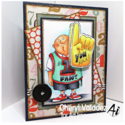 Art Impressions Sports Fan -leimasinsetti