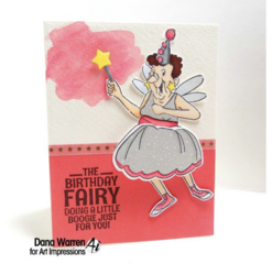 Art Impressions Birthday Fairy  -leimasinsetti