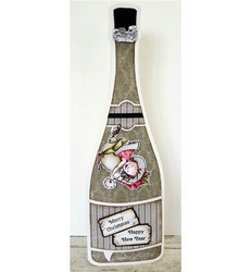 Dutch Doobadoo Champagne Bottle -sapluuna, shampanjapullo