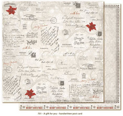 Maja Design A Gift For You Handwritten Post Card -skräppipaperi