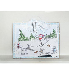 Marianne Design Border - Snow -leimasin