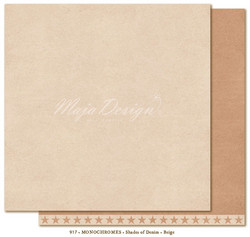 Maja Design Monochromes Shades of Denim skräppipaperi, sävy Beige