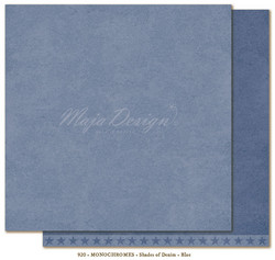 Maja Design Monochromes Shades of Denim skräppipaperi, sävy Blue