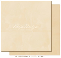 Maja Design Monochromes Shades of Sofiero skräppipaperi, sävy Straw/Wheat