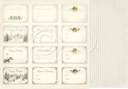 Pion Design Glistening Season skräppipaperi Labels