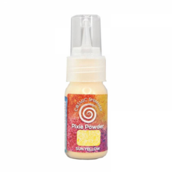 Cosmic Shimmer Pixie Powder -jauhe, sävy Sun Yellow
