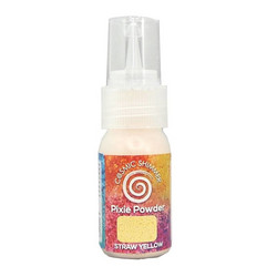 Cosmic Shimmer Pixie Powder -jauhe, sävy Straw Yellow