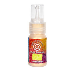 Cosmic Shimmer Pixie Powder -jauhe, sävy Golden Mint