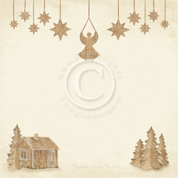 Pion Design Christmas Wishes skräppipaperi Gingerbread land