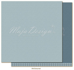 Maja Design Monochromes - Shades of Winterdays skräppipaperi Dusty Teal