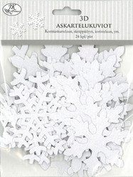 Askartelukuviot 3D lumihiutale