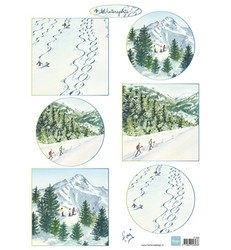 Marianne Design Tiny's winter Landscape 2 -korttikuvat