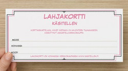 Lahjakortti, 20 - 300 €