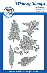 Whimsy Stamps Leaf Foliage 1 -stanssisetti