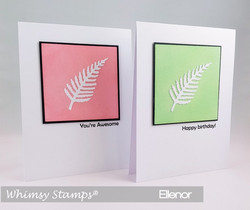 Whimsy Stamps Leaf Foliage 1 -stanssisetti