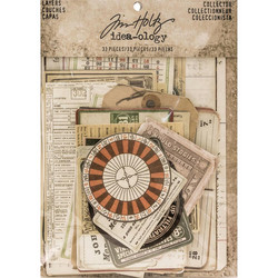 Tim Holtz Idea-Ology Layers Die-Cut, Collector, 32 kpl