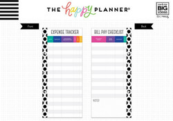 Mambi Happy Planner paperipakkaus, Half Sheet Budget