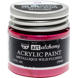 Finnabair Art Alchemy akryylimaali. Sävy Metallique Wild Fuchsia