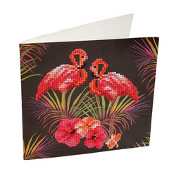 Craft Buddy timanttimaalaus korttipakkaus Flamingot