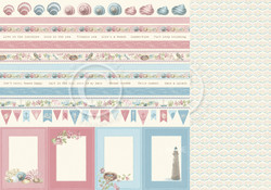Pion Design Seaside Stories skräppipaperi Borders