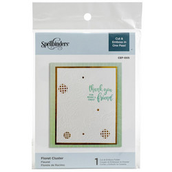 Spellbinders leikkaava kohokuviointikansio Floret Cluster