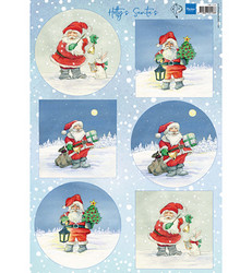 Marianne Design Santa's -korttikuvat, joulupukit