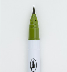 ZIG Clean Colors Real Brush -kynä, sävy olive green