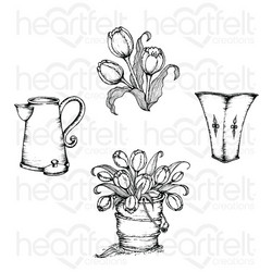 Heartfelt Creations Tulip Bouquet -leimasin