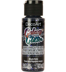 DecoArt Galaxy Glitter -maali, sävy Black Hole