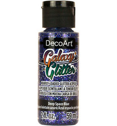 DecoArt Galaxy Glitter -maali, sävy Deep Space Blue
