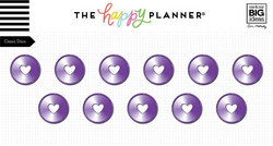 Mambi Happy Planner metallirenkaat, medium, sävy Violet