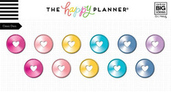 Mambi Happy Planner metallirenkaat, medium, sävy Rainbow