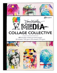 Dina Wakley Media Mixed Media Collage Collective -paperipakkaus