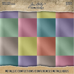 Tim Holtz Idea-Ology paperikko Kraft Metallic Confections