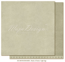  Maja Design Monochromes Shades of Denim skräppipaperi, sävy Light sage