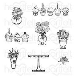 Heartfelt Creations Sweet Shoppe Treats -leimasin