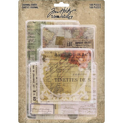 Tim Holtz Idea-Ology Journal Cards, 100 kpl
