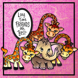 Stampendous leimasin- ja stanssisetti Giraffe