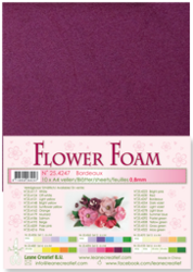 Leane Creatief Flower Foam -softislevy kukkien tekoon, bordeaux
