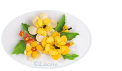 Leane Creatief Flower Foam -softislevy kukkien tekoon, bright yellow