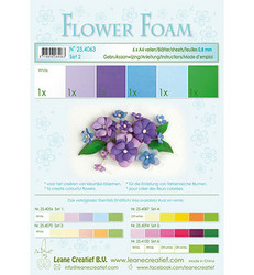 Leane Creatief Flower Foam -softislevy kukkien tekoon, setti 2 blue - violet
