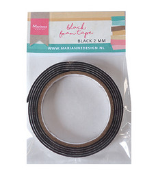 Marianne Design foam tape, kohoteippi, musta, 2 mm