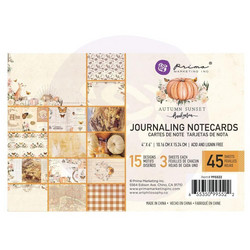 Prima Autumn Sunset Journaling Cards,  4