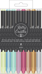 Kelly Creates Small Brush Pens kynäsetti Metallic Jewel